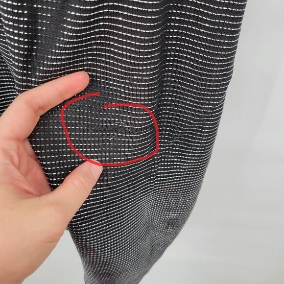 H&M Women Black Metallic Stripe Scoopneck Sleeveless Cocktail Mini Dress Small - Picture 7 of 12